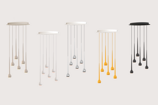 Falling Sun Chandelier Six