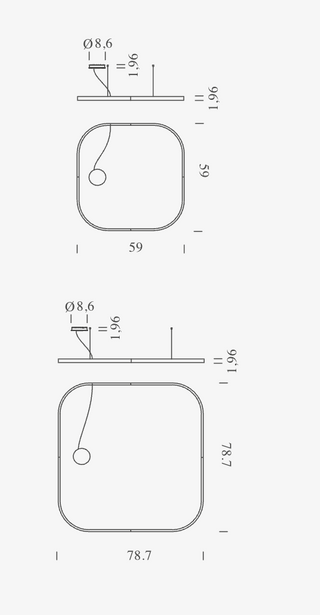 Zirkol Square Pendant