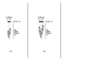 Reflexx Round Multi-Pendant