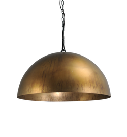 Antique brass 2025 dome pendant light